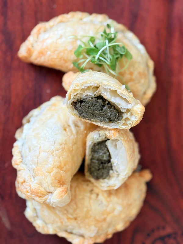 Palusami (baked taro leaves with coconut cream) Pastries (V)