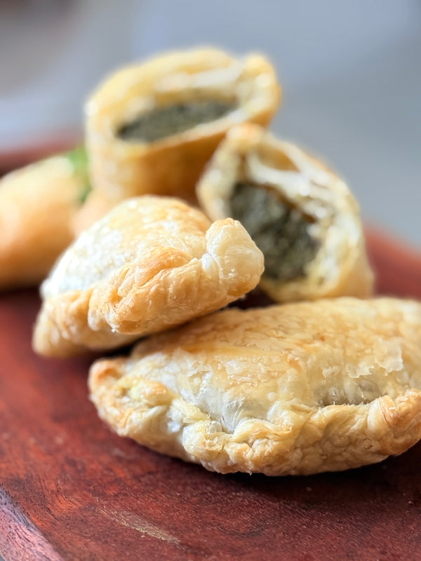 Palusami (baked taro leaves with coconut cream) Pastries (V)