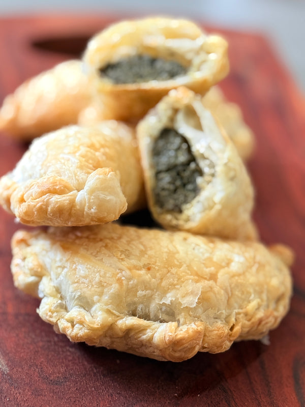 Palusami (baked taro leaves with coconut cream) Pastries (V)
