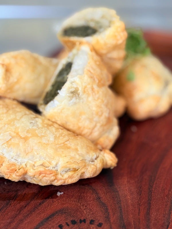 Palusami (baked taro leaves with coconut cream) Pastries (V)