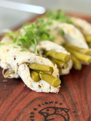 Asparagus Rolls with Aioli (V)