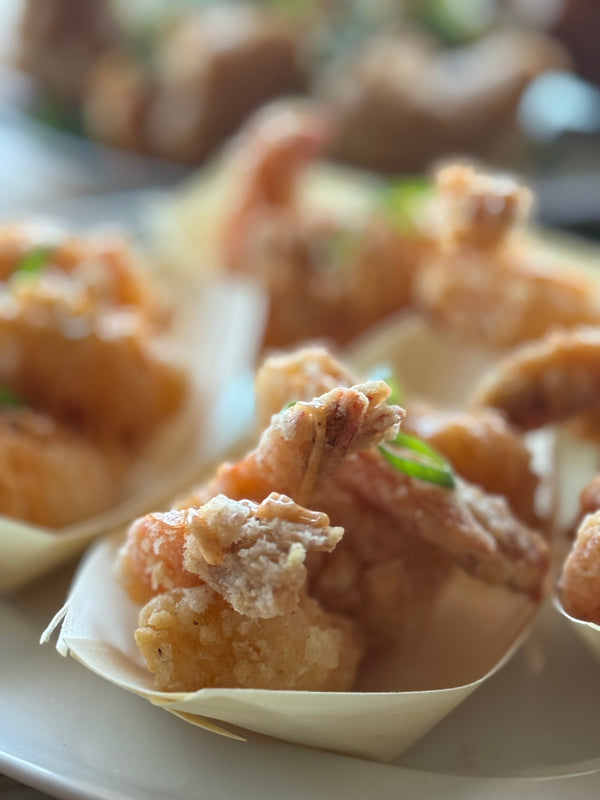 Fried Garlic Prawns with Chipotle Aioli