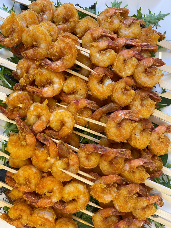Fried Garlic Prawns with Chipotle Aioli