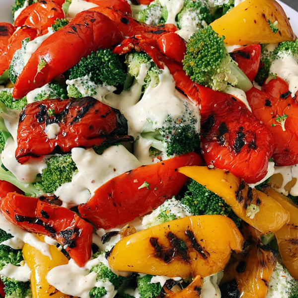 Brocolli & Charred Capsicum Salad